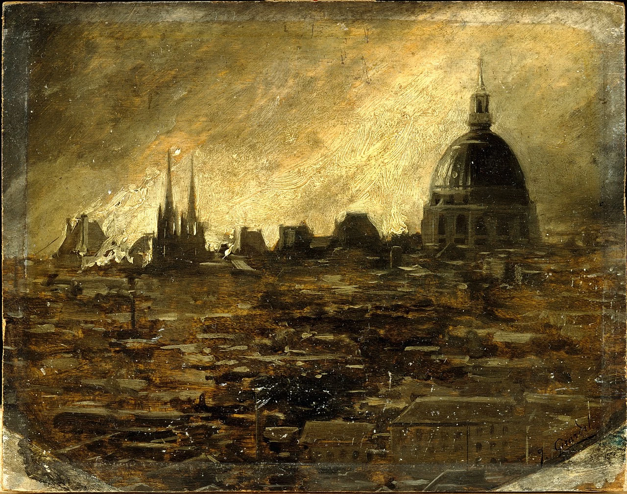 Gli incendi della Comune, 24 maggio 1871 - Museo Carnavalet, Parigi